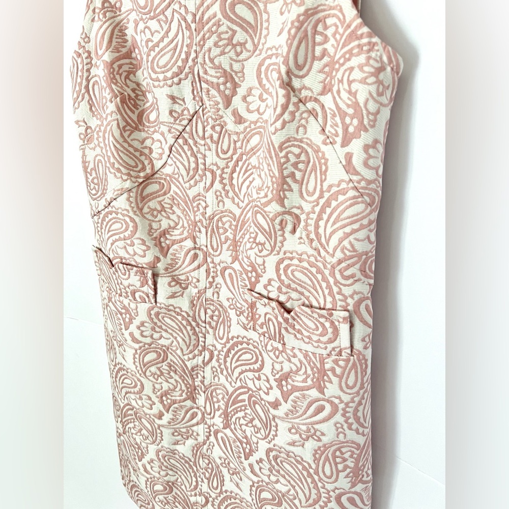 Victoria Beckham for Target Blush Paisley Floral Jacquard Shift Dress XS - Picture 8 of 8